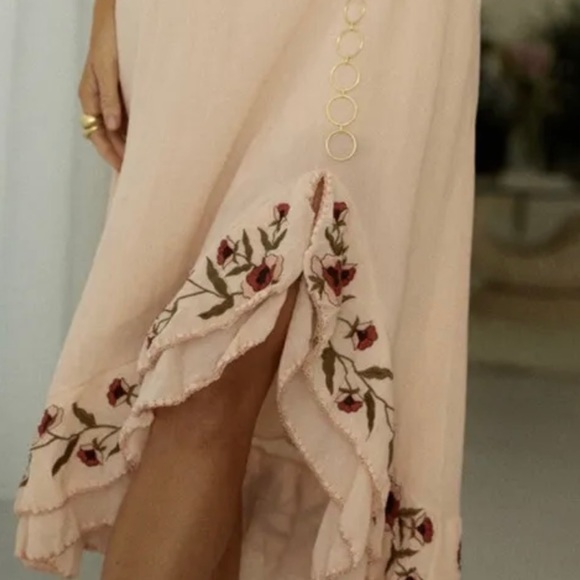 NWOT Chasing Unicorns Somewhere On A Beach Embroidered Cutwork Dress SZ XL EUC - Picture 6 of 12